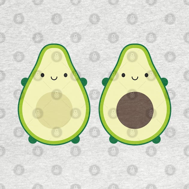 Kawaii Avocados by marcelinesmith